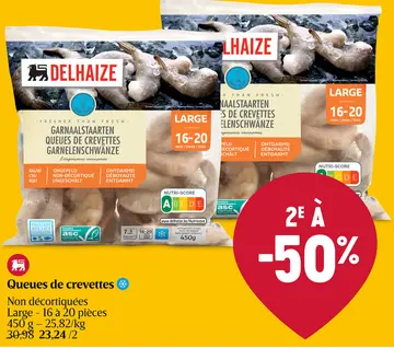 Offre: Queues de crevettes
