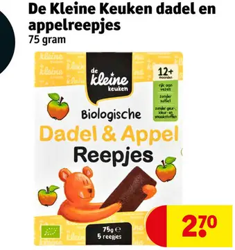Aanbieding: De Kleine Keuken dadel en appelreepjes