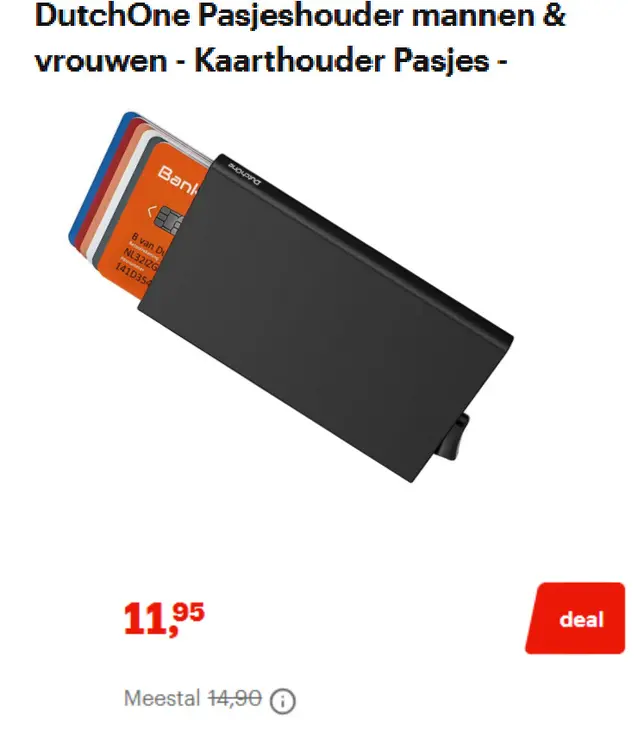 Promotie: DutchOne Pasjeshouder mannen & vrouwen