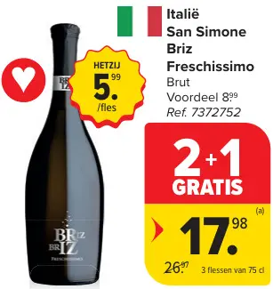 Promotie: San Simone Briz Freschissimo Brut