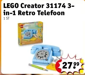 Aanbieding: LEGO Creator 31174 3-in-1 Retro Telefoon