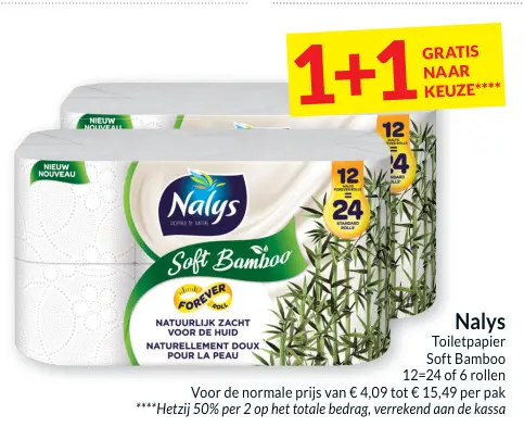 Promotie: Toiletpapier Soft Bamboo