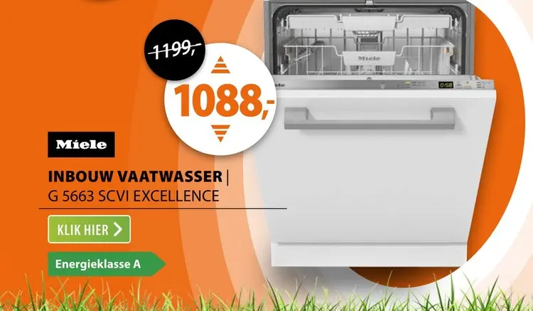 Aanbieding: Inbouw vaatwasser g 5663 scvi excellence