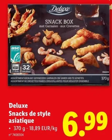 Offre: Deluxe Snacks de style asiatique
