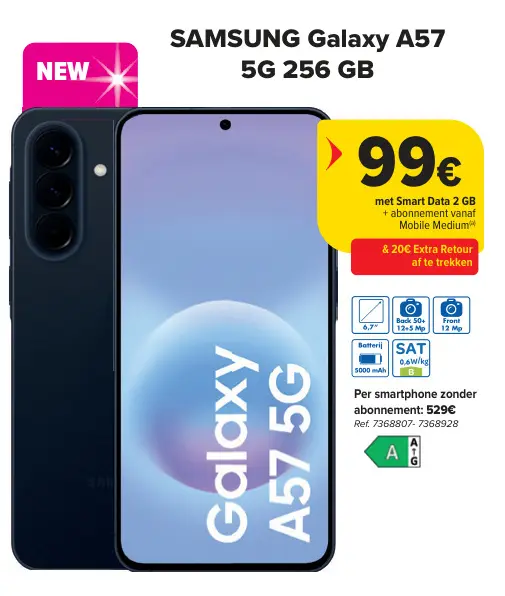 Promotie: Galaxy A57 5G 256 GB
