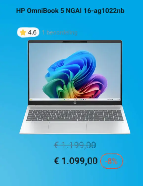 Promotie: OmniBook 5 NGAI 16-ag1022nb