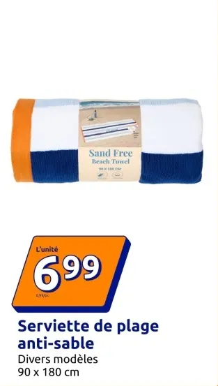 Offre: Serviette de plage anti-sable