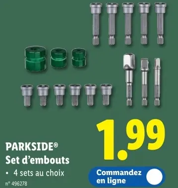 Offre: Set d'embouts