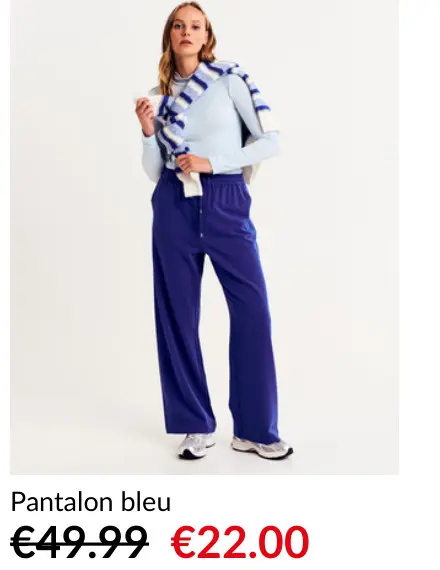 Offre: Pantalon bleu