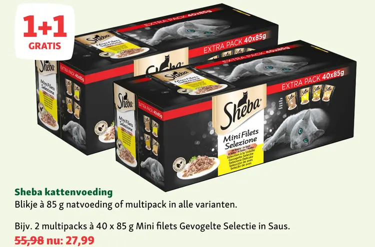 Aanbieding: Kattenvoeding 85 g of multipack