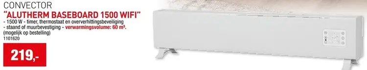 Promotie: Convector Alutherm Baseboard 1500 Wifi