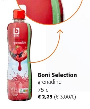 Offre: Boni Selection grenadine