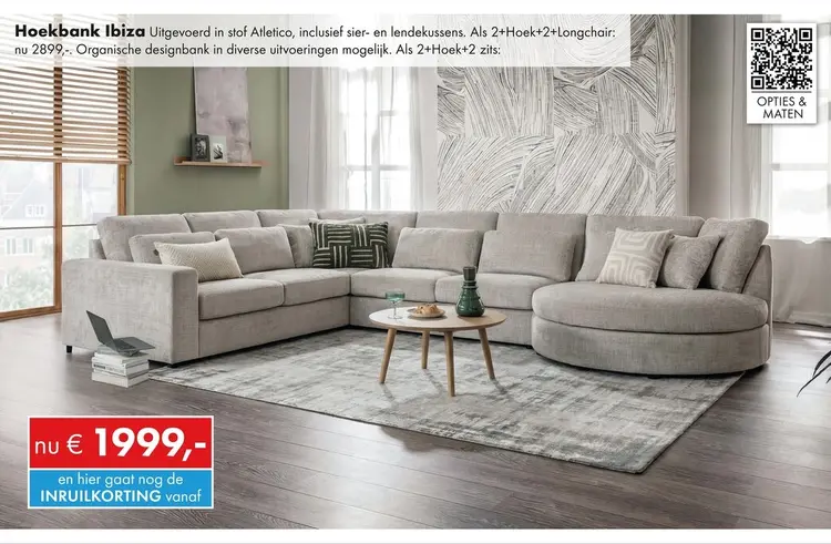 Aanbieding: Ibiza hoekbank