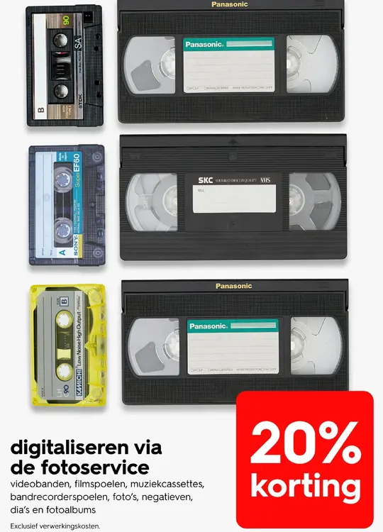 Promotie: digitaliseren via de fotoservice