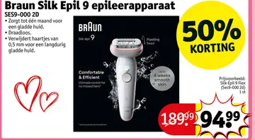 Aanbieding: Braun Silk Epil 9 epileerapparaat