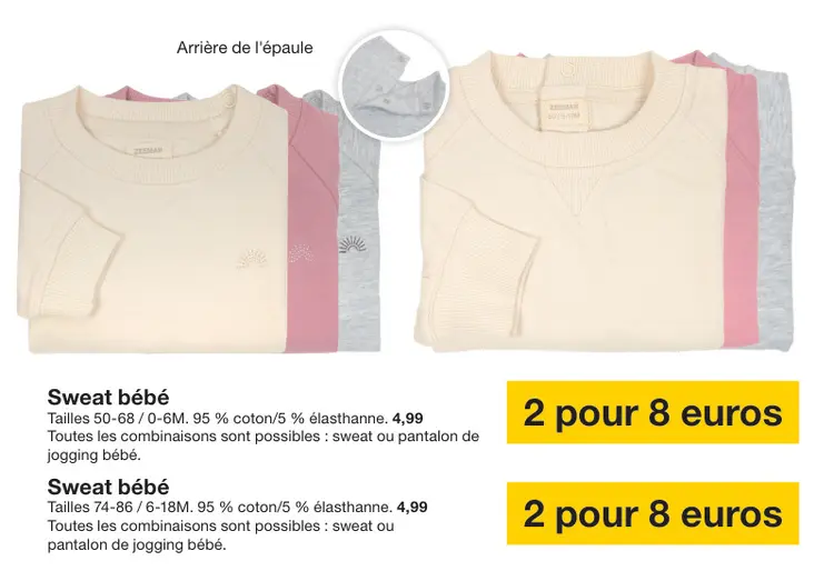 Offre: Sweat bébé
