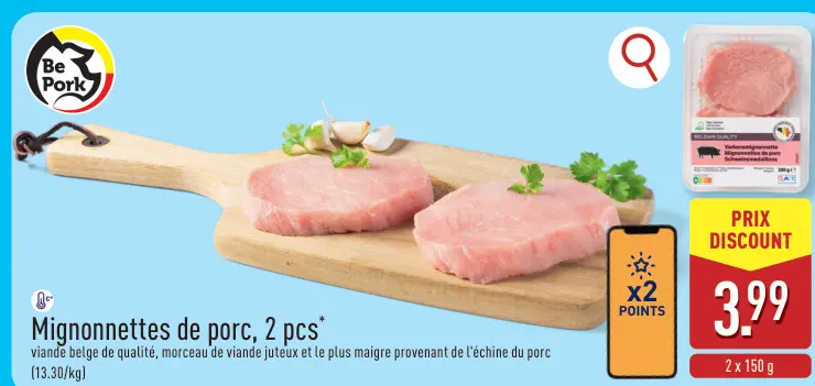 Offre: Mignonnettes de porc