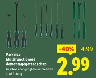 Aanbieding: Multifunctioneel demontagegereedschap
