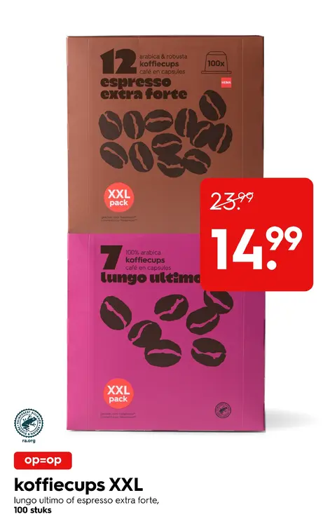 Promotie: Koffiecups XXL