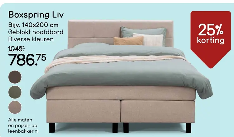 Aanbieding: Boxspring Liv