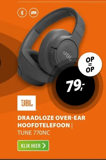 Aanbieding: Over-ear hoofdtelefoon tune 770nc