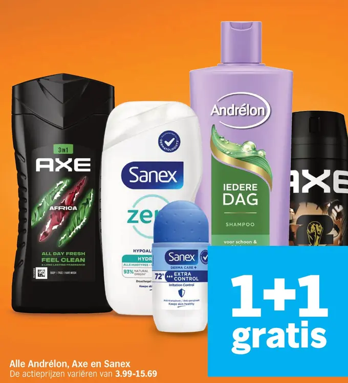 Aanbieding: Andrélon, Axe en Sanex