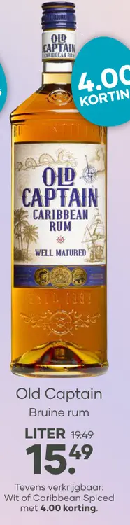 Aanbieding: Old Captain Bruine rum