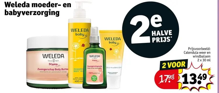 Aanbieding: Weleda moeder- en babyverzorging
