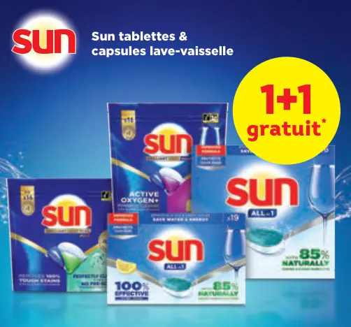 Offre: tablettes & capsules lave-vaisselle