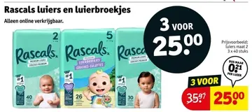 Aanbieding: Rascals luiers en luierbroekjes