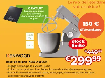 Offre: Robot de cuisine - KDKVL4100GIFT