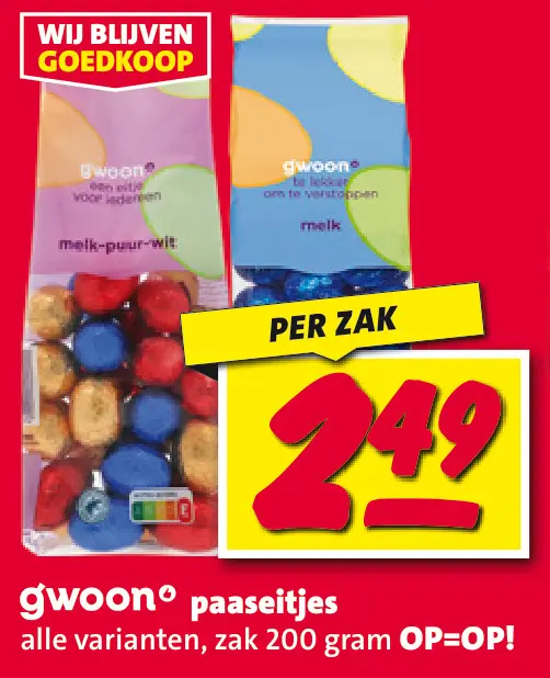Aanbieding: paaseitjes