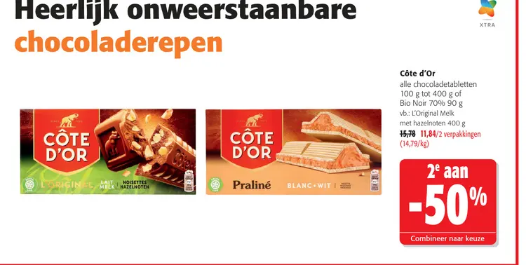Promotie: chocoladerepen