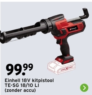 Aanbieding: 18V kitpistool TE-SG 18/10 LI