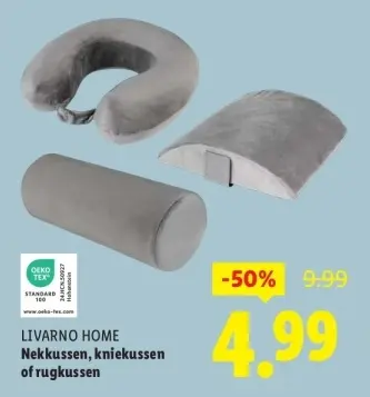 Aanbieding: Nekkussen, kniekussen of rugkussen