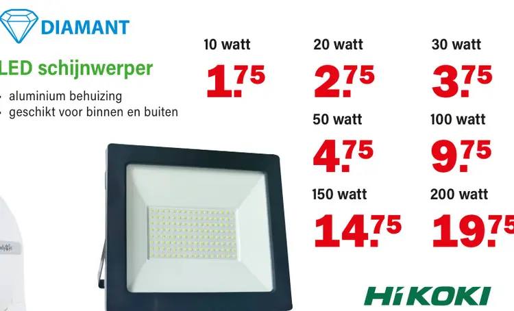 Promotie: LED schijnwerper
