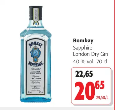 Offre: Sapphire London Dry Gin