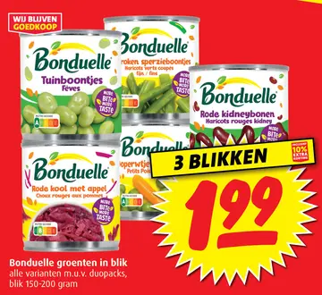 Aanbieding: Bonduelle groenten in blik