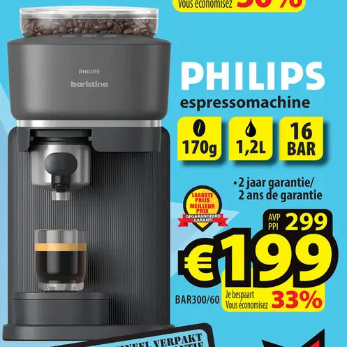 Promotie: Philips espressomachine