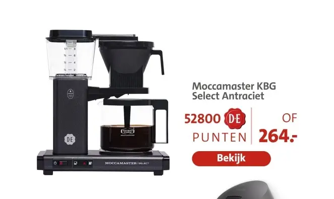 Aanbieding: Moccamaster KBG Select Antraciet