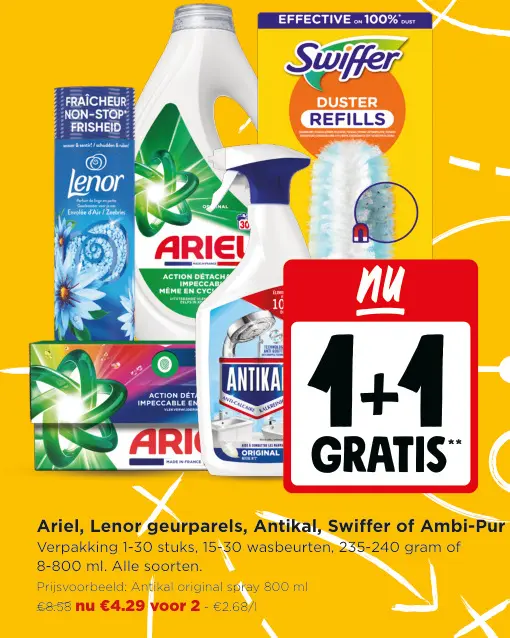 Promotie: Geurparels, Antikal, Swiffer of Ambi-Pur