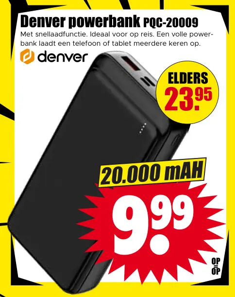 Aanbieding: Powerbank PQC-20009