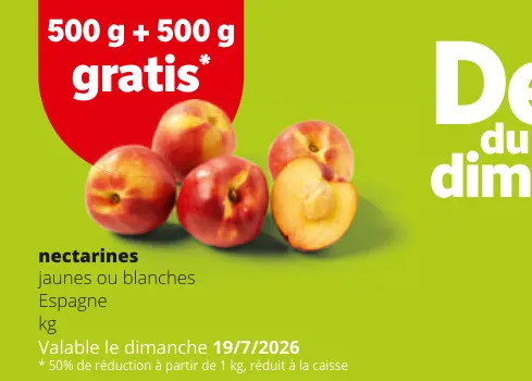 Offre: Nectarines