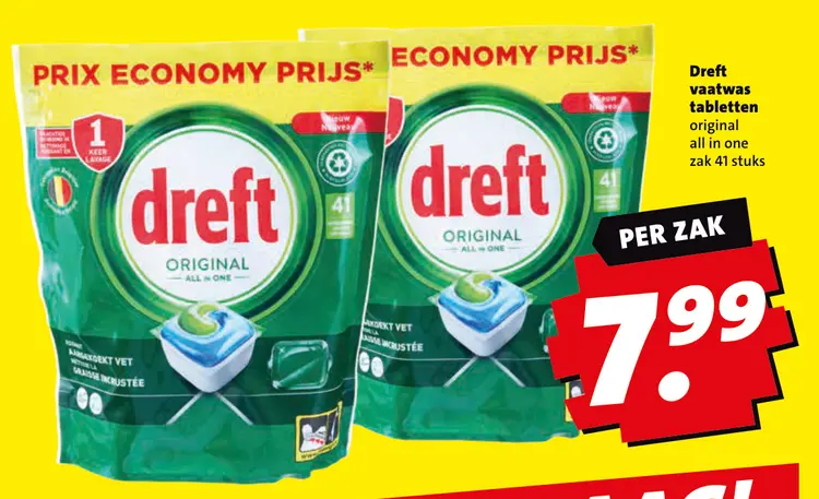 Aanbieding: vaatwas tabletten original all in one