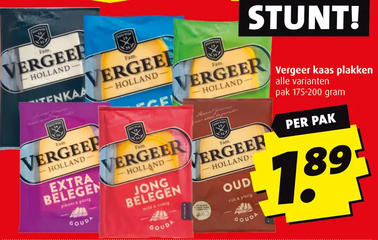 Aanbieding: Vergeer kaas plakken
