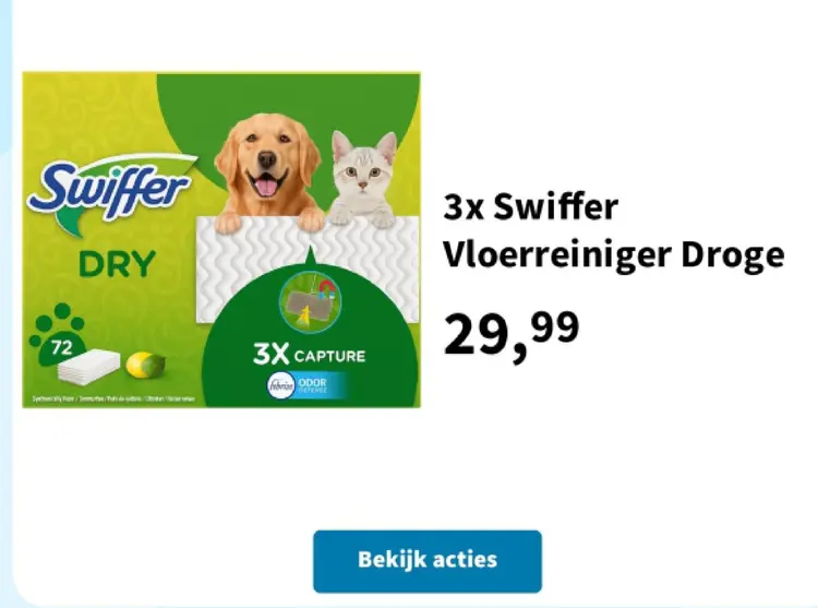 Promotie: Swiffer Vloerreiniger Droge