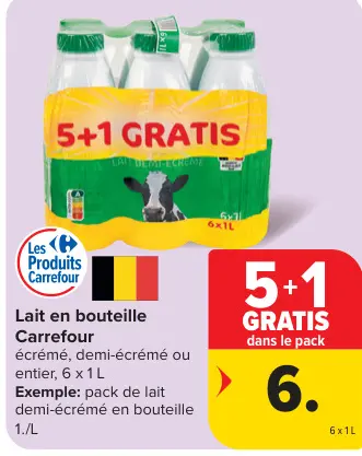 Offre: Lait en bouteille