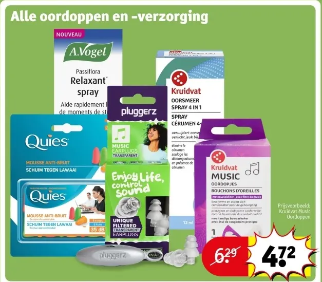 Promotie: Kruidvat Music Oordopjes