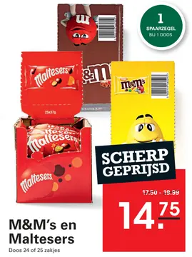Aanbieding: M&M's en Maltesers