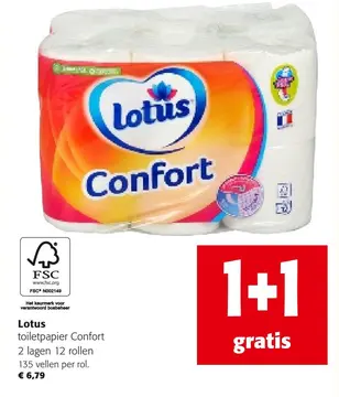 Aanbieding: Lotus toiletpapier Confort